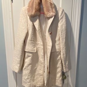 Women's Faux Fur Peacoat
